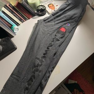 grey champion graphic joggers